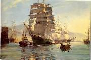 Seascape, boats, ships and warships. 32 unknow artist